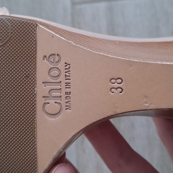 Chloe velcro ankle strap wedge sandals - Picture 8 of 16